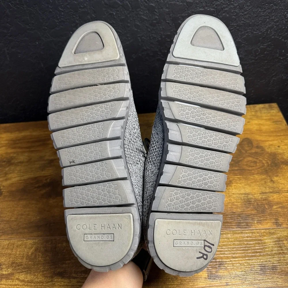 Cole Haan Zerogrand Stitchlite Grey Knit Oxford Shoes Mens 10M